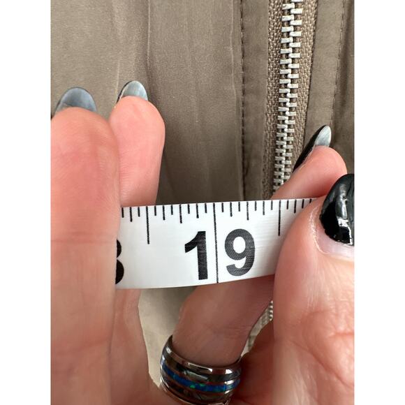 Abercrombie Fitch Jacket Womens XS Brown Pink Quilted Bomber Zip Reversible - Picture 10 of 10